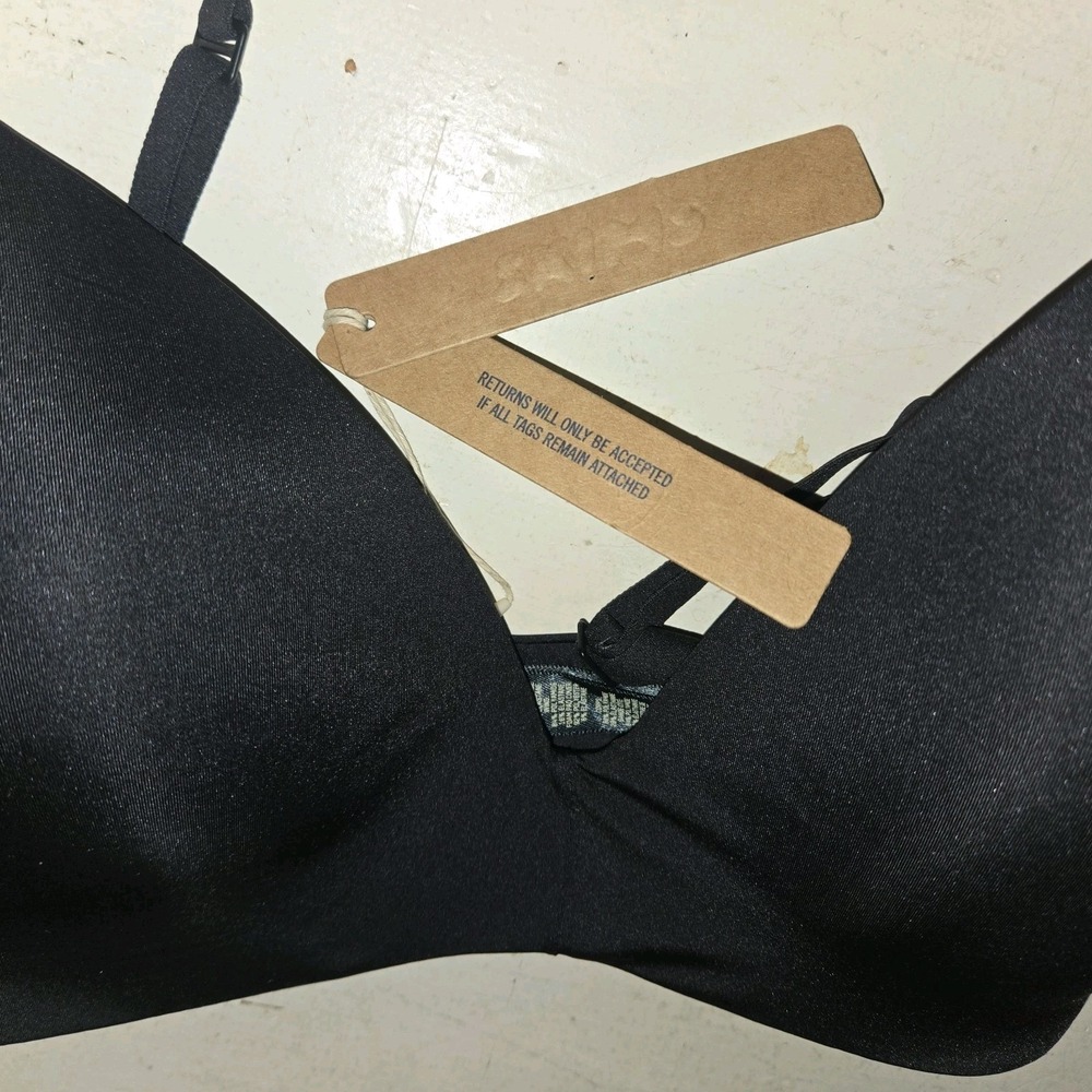 Skims Wireless Form T-Shirt Bra 32DD Onyx Black BR-WRL-1889 NWT - Picture 6 of 6